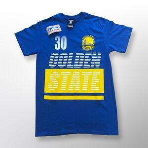Golden State Warriors Stephen Curry #30 Men's Blue T-Shirt Size M